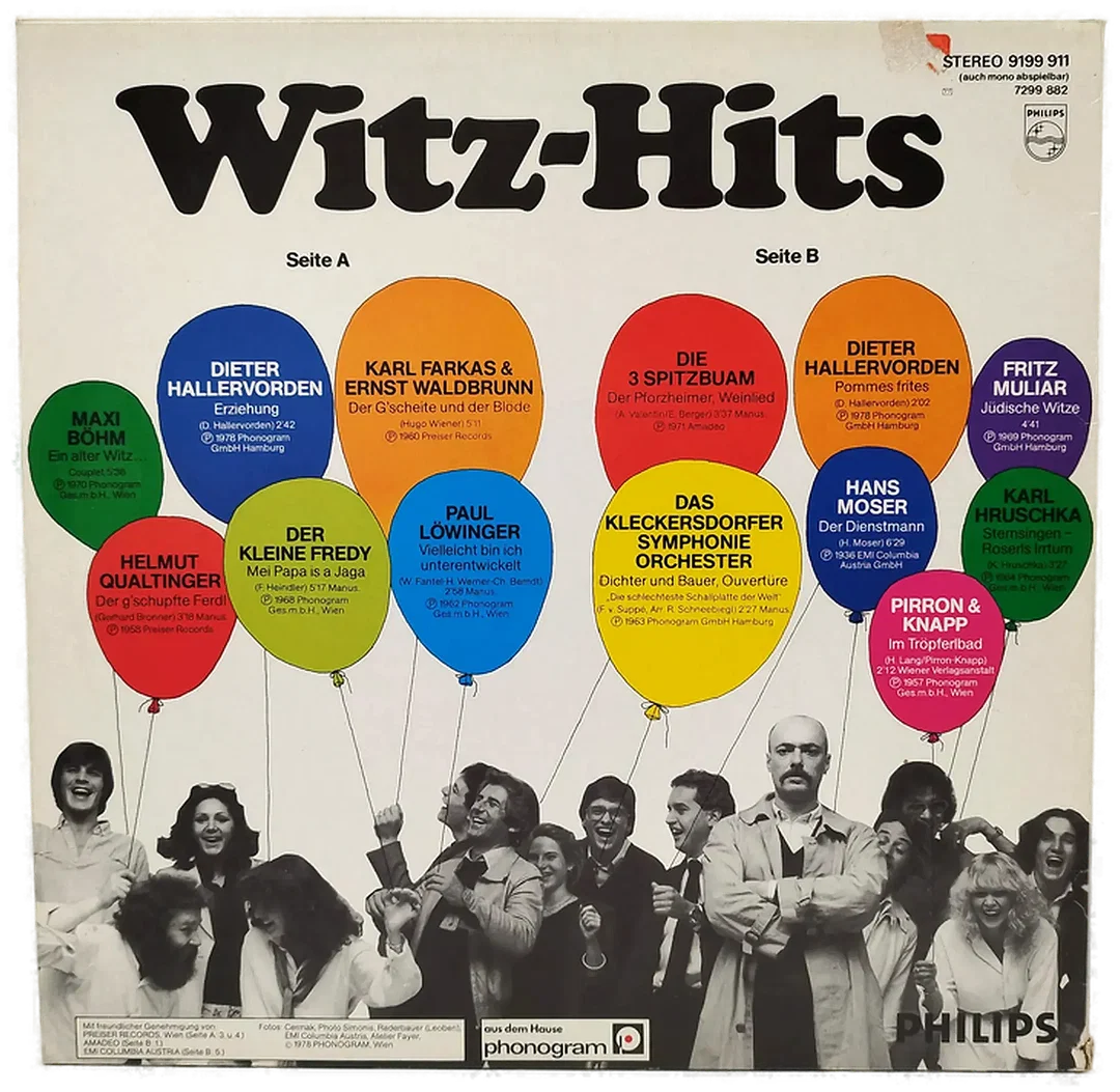 Vinyl-LP Verschiedene Künstler Witz-Hits 1978 | Retro-Lacher – Bild 2