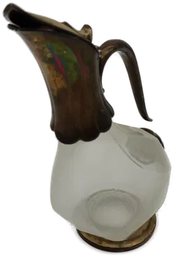 Entenschnabelkaraffe - Glas versilbert (oxidiert) - Bild 4