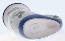 QUIST Handgemachter Keramik Krug mit Zinndeckel mit Blumenmotiv - Bild 3