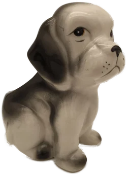 2 Übertöpfe, Pflanzentöpfe, Hund, Vintage - Bild 4