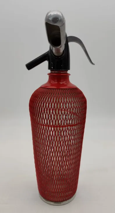 Vintage Soda Flasche Drahtnetzmantel – Bild 2