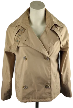 AMISU Damenjacke Beige, Klassischer Kragen | Casual-Chic – Vorschau 2