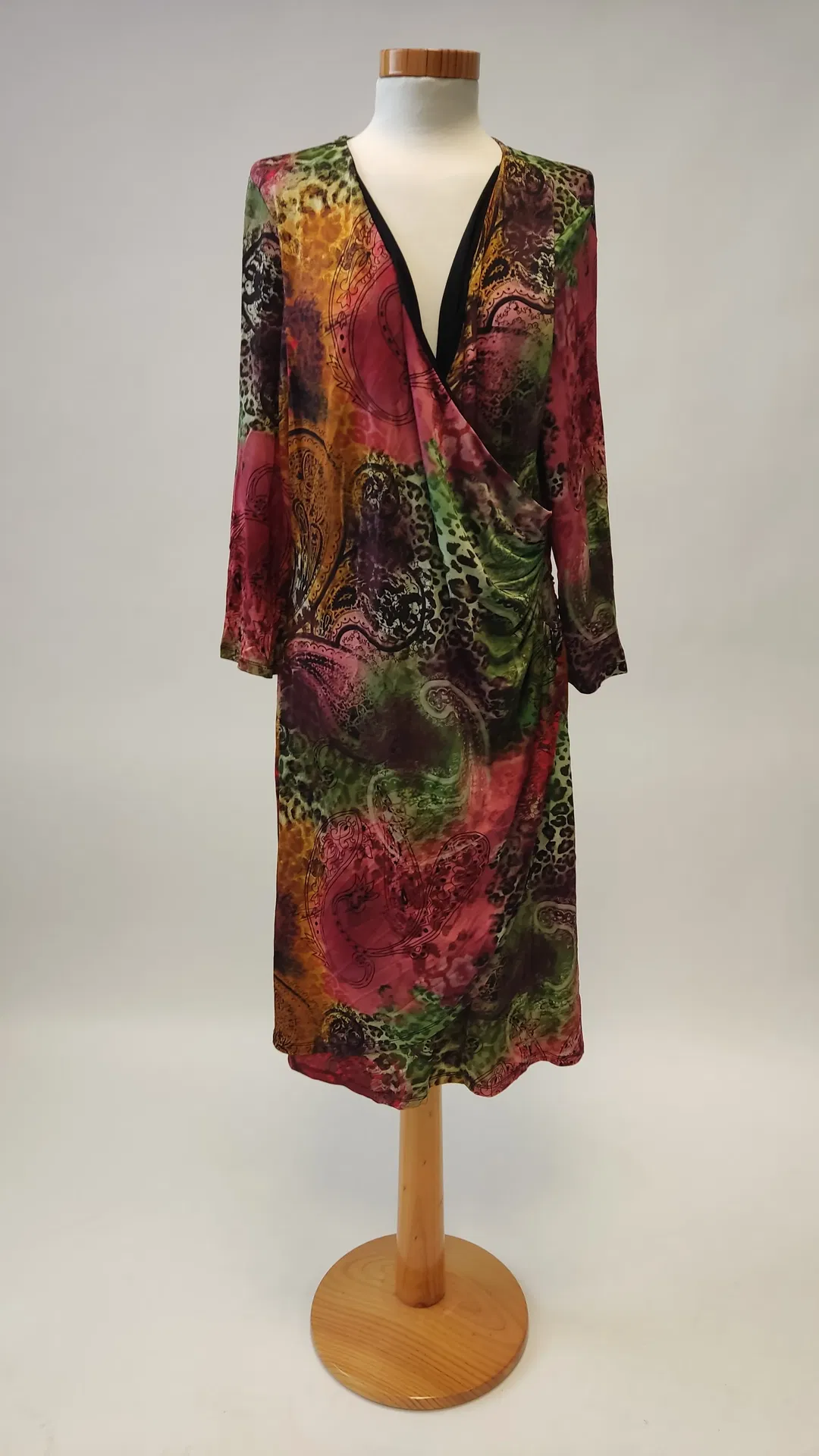 COMMA Damenkleid mehrfarbig gemustert - Gr. 44 - Bild 1