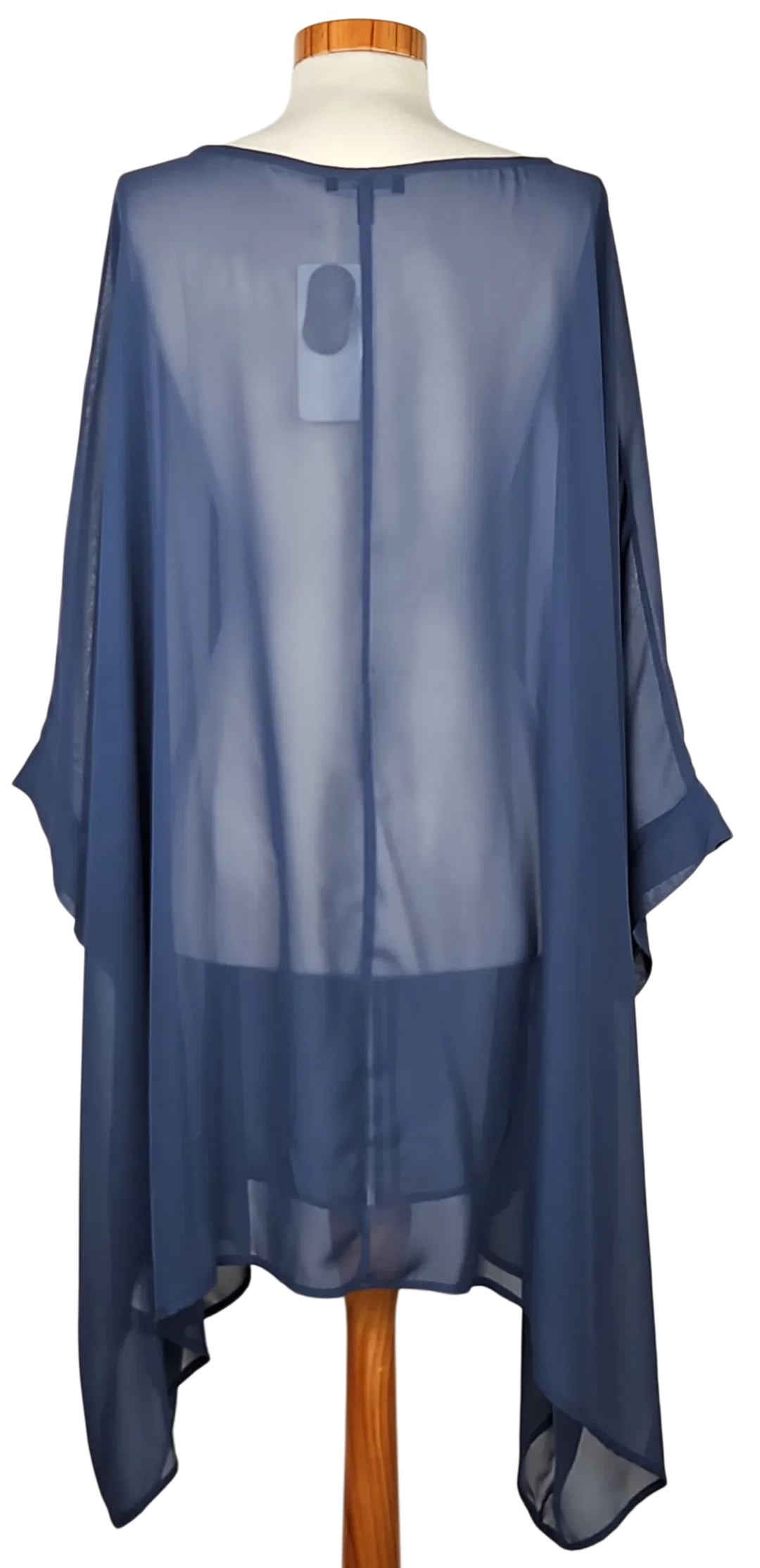 Ulla Popken Damen Tunika, blau - 9XL / 58 – Bild 3