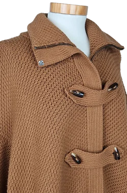 STEFANEL Damen Strickmantel, braun - Gr. S  - Bild 5