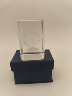 Briefbeschwerer, Deko, 3D Globus, Glas - Bild 1