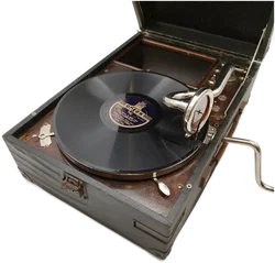 Koffergrammophon, The Gramophone Co. Ltd, inkl. 14 Schellacks Deko-Rarität | Unikat Mit Geschichte – Vorschau 3