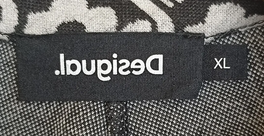 Desigual Damen Midikleid schwarz/weiß geblümt Gr. XL – Bild 4