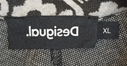 Desigual Damen Midikleid schwarz/weiß geblümt Gr. XL - Bild 4