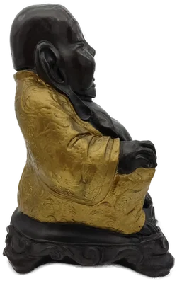 Sitzende Buddha-Statue, Kunststoff | Zen-Dekor - Bild 5