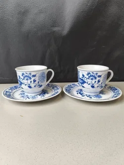 Domestic, 2 Kaffeetassen, Zwiebelmuster  – Vorschau 2