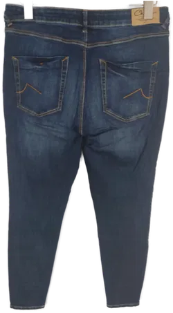 Damen Stretch-Jeans Super Skinny in Dunkelblau, Größe 42 - Bild 2