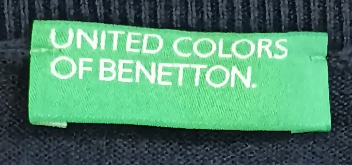  United Colors of Benetton Damenmidikleid dunkelblau Gr. XS/ECH  – Bild 3