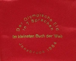 Miniaturbuch Olympischer Eid in 7 Sprachen | Historisches Sammlerstück - Bild 2