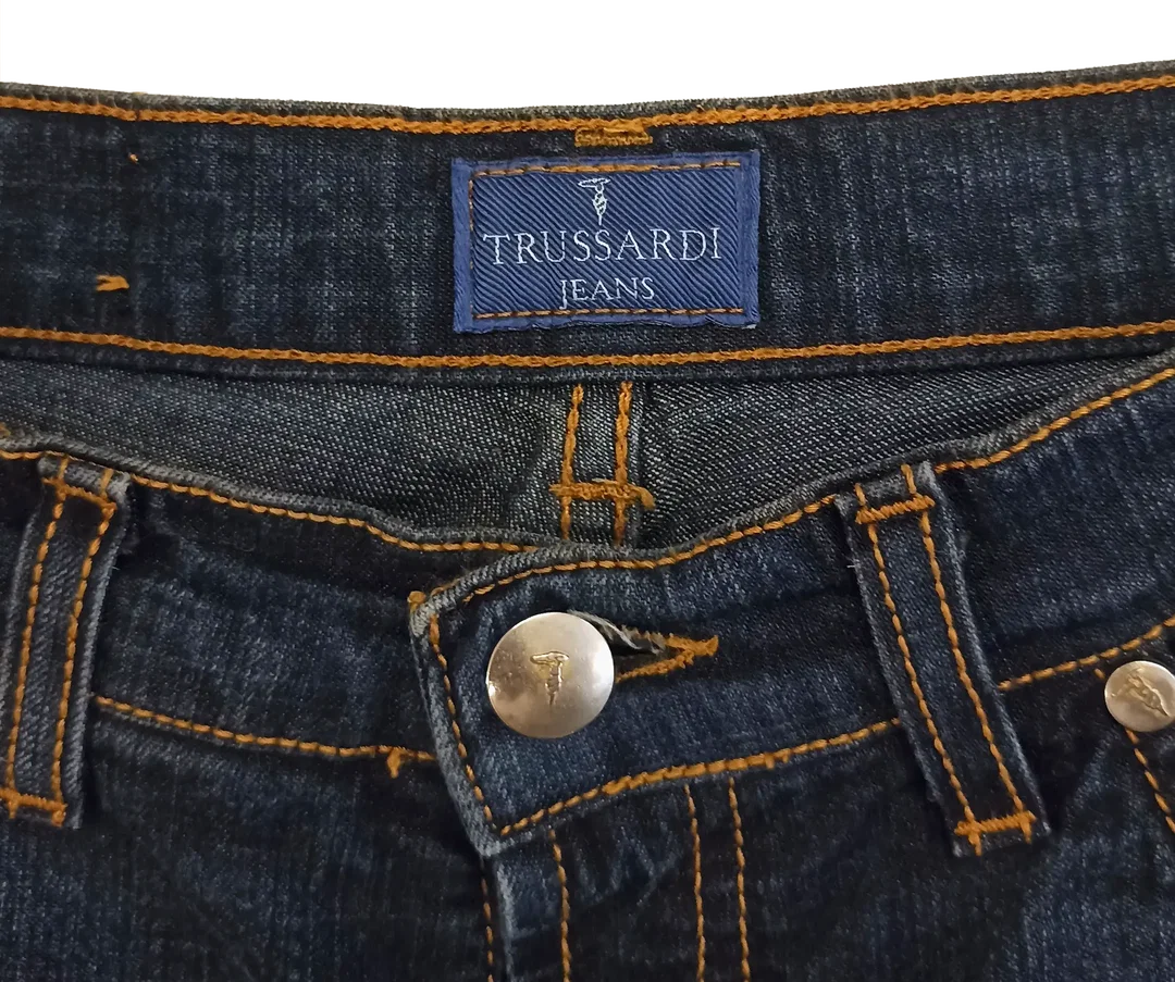 Trussardi Jeans Damen Jeans dunkelblau Gr. UK 28 – Bild 3