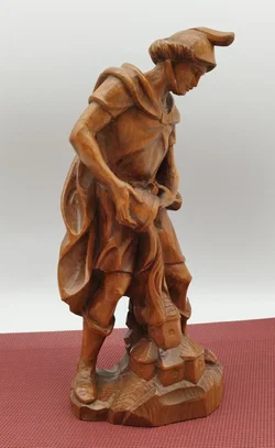 Geschnitzte Holzfigur Hl. Florian | Liebevoll Erhalten - Bild 2