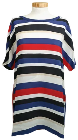 Marc Cain Damen Blusenshirt aus Seide mehrfarbig Gr. M - Bild 1