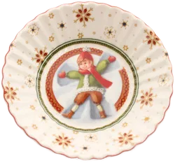 Villeroy & Boch Weihnachtsschale / Dessertschale „Snow Angels“ – nostalgisches Wintermotiv - Bild 1