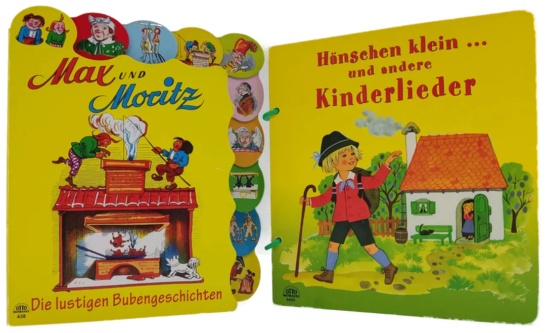 Hänschen klein......Kinderlieder + Max & Moritz, Otto Moravec Verlag - 2 Kinderbücher - Bild 1