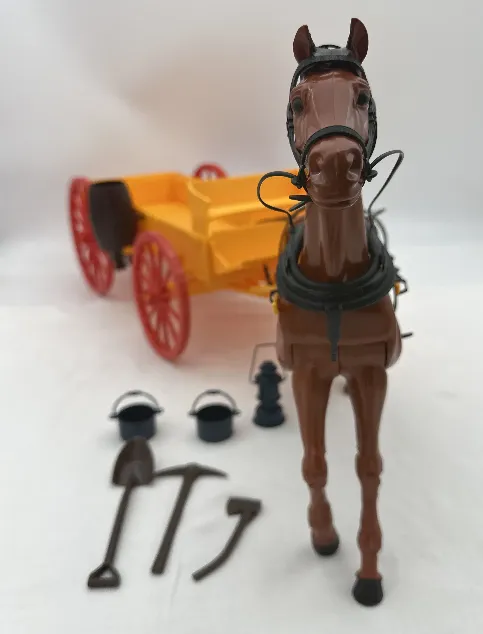 Mattel Vintage Spielzeugset - Familie Sonnenschein Pferdewagen 1977 – Bild 3
