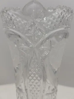 Bleikristall Vase  mit Blumenmotiv | Von Anna Hütte  – Vorschau 4