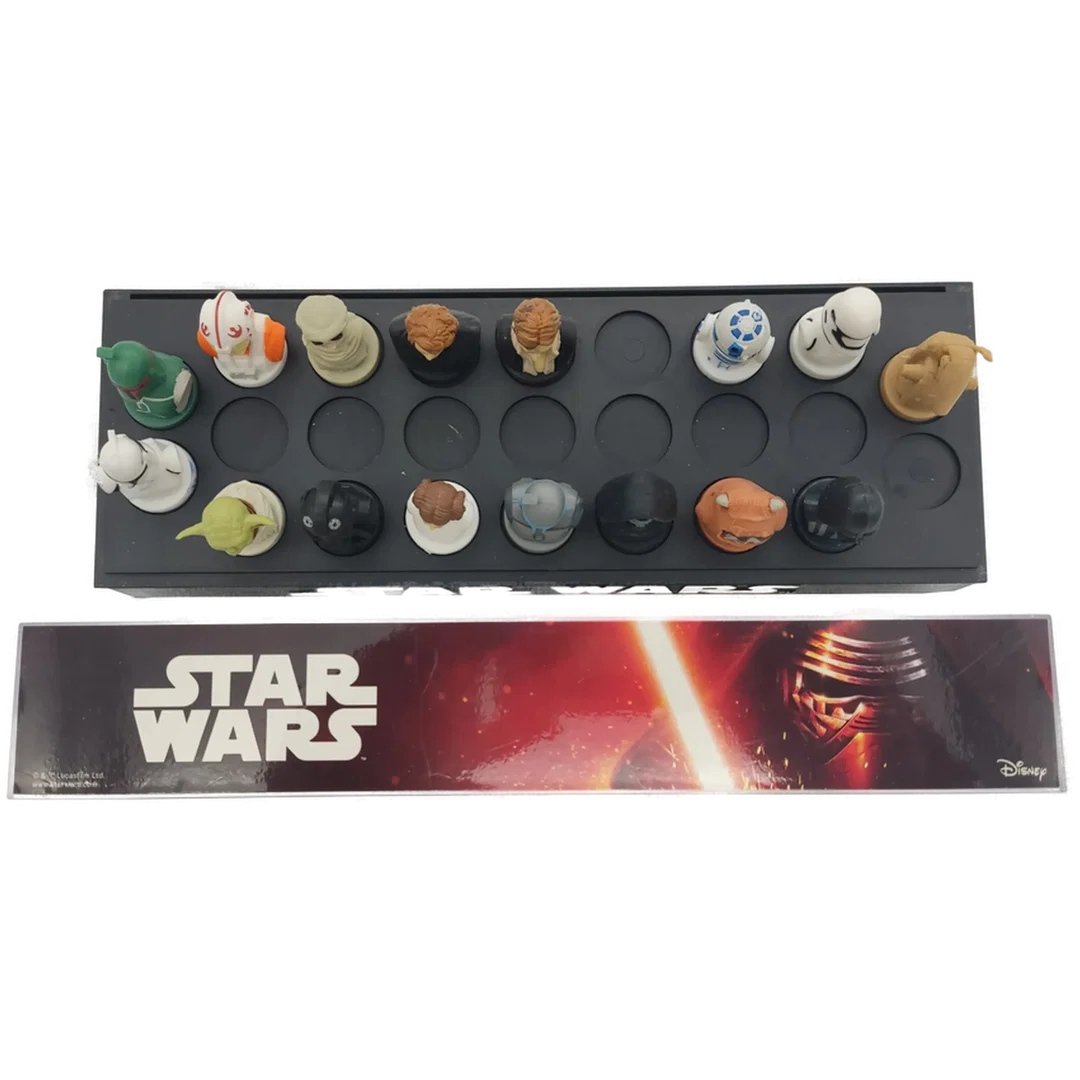 16 Star Wars Stempel-Imperium Figuren mit Sammelbox, – Bild 3