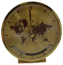 Kienzle Messing-Weltzeituhr Quartz 14 cm - Bild 4