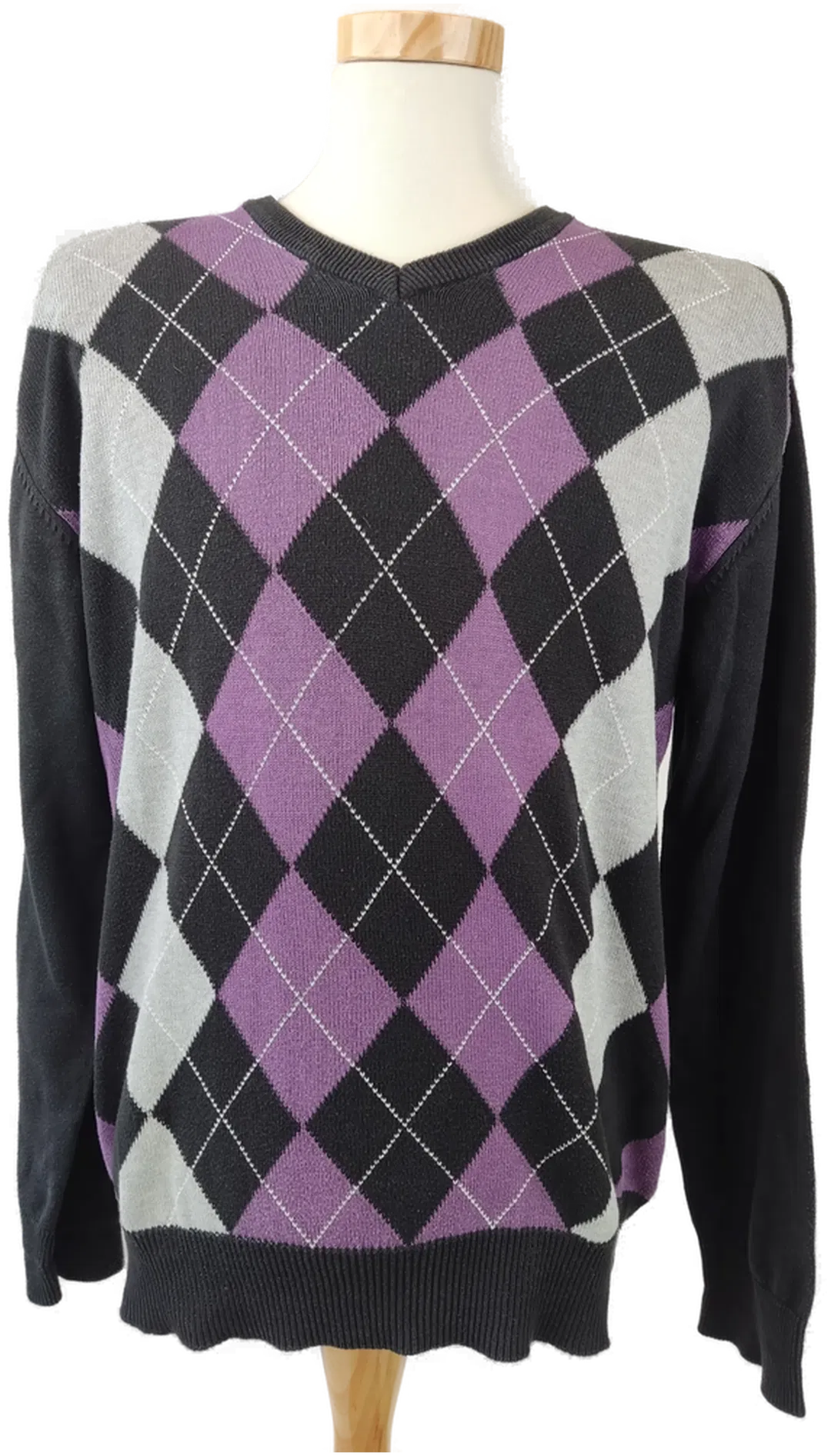 John Devin Männerpullover kariert - Gr. XL  - Bild 1