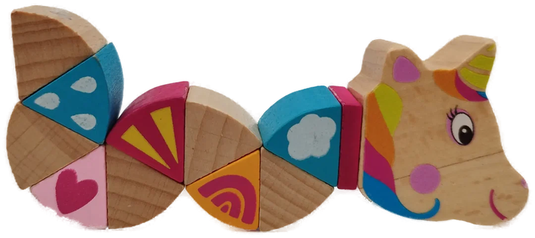 Einhorn Holz-Spielzeug für Babys – Bild 3