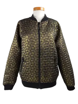 Denim Co Damen Jacke, gold/schwarz - Gr. L/40 - Bild 1