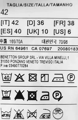 United Colors of Benetton Kinderhose beige Gr. 42 - Bild 6