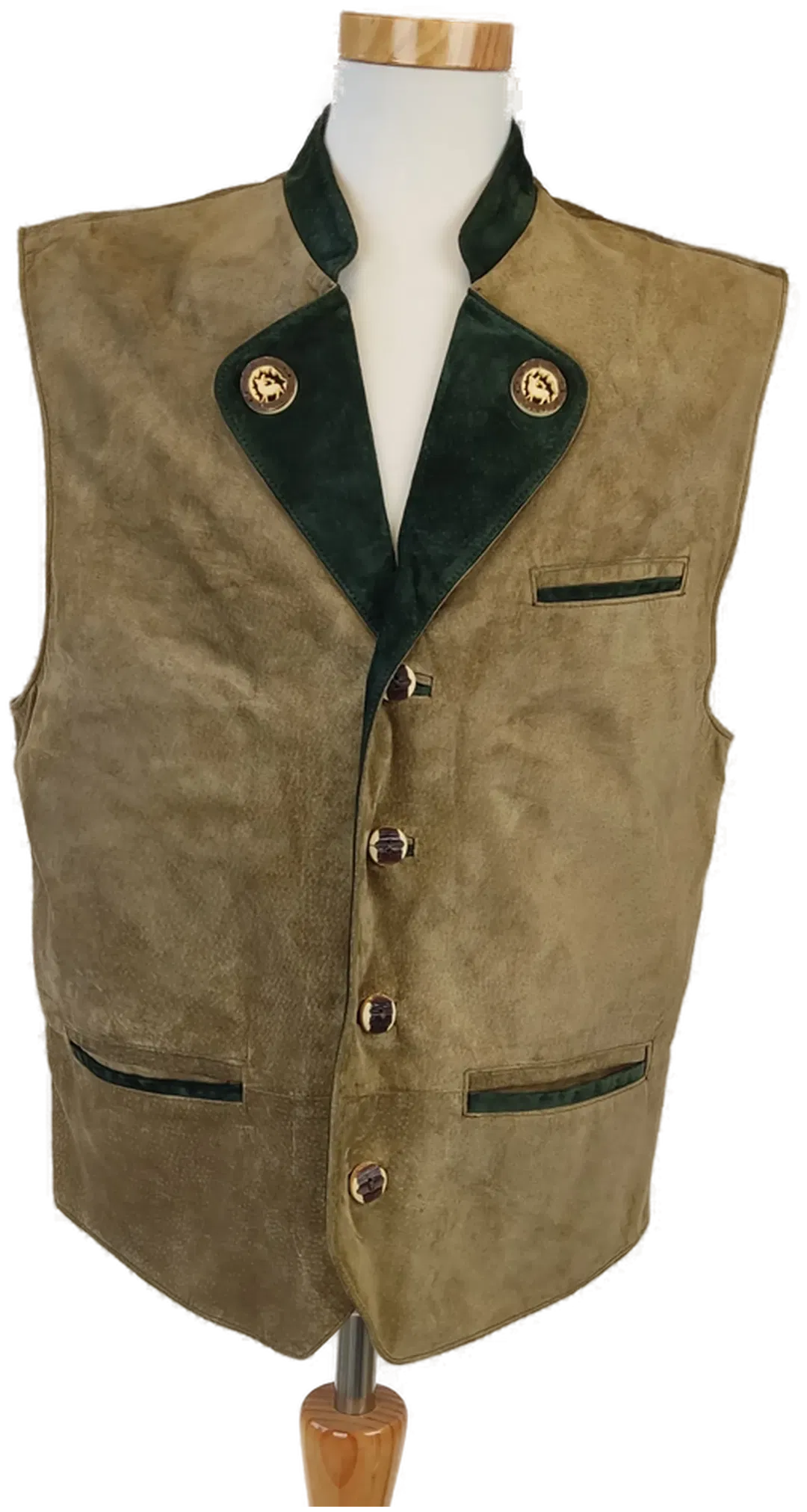 Echtleder Trachten-Gilet - 50 - Bild 1