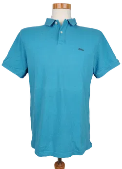 s.Oliver Herren Polo Shirt, blau - Gr. L  - Bild 1