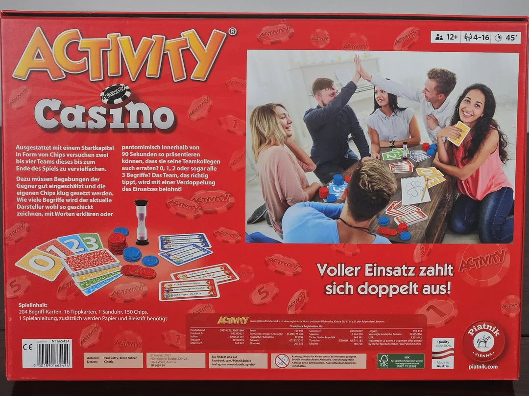 ACTIVITY Casino  - Gesellschaftsspiel - Piatnik  – Bild 2