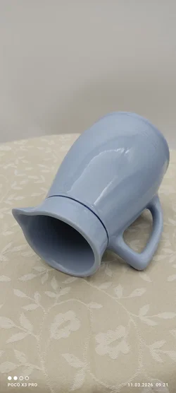 Lilien Porzellan Kanne, Höhe 14,4cm – Vorschau 5