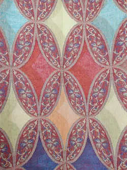 Großer Schal in Gelb/Rot/Orange - 210x70cm - Bild 4