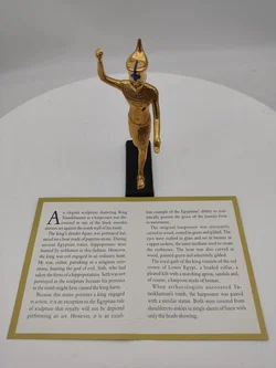 Goldene Harpooner Porzellan & Zertifikat von Franklin Mint | Mit abgebrochenen Speer - Bild 11