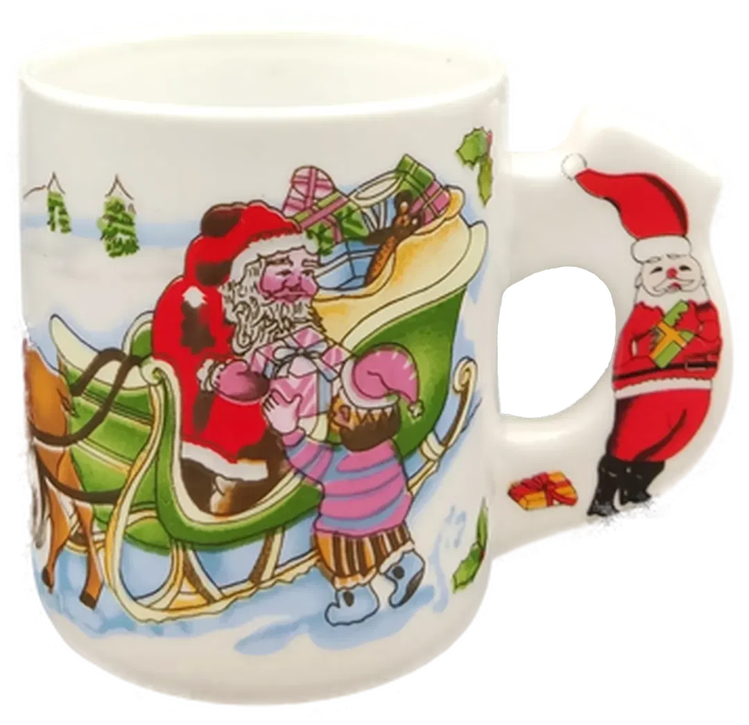 Weihnachtstasse gemustert - Bild 1