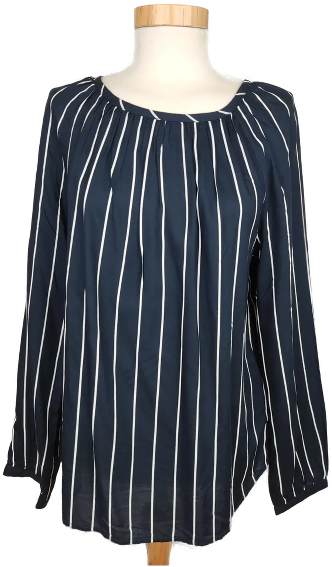 Street One Damen Bluse dunkelblau/weiß gestreift - M/38 - Bild 1