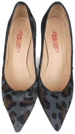 John Grey Damen Pumps Kunstfell, Animal Print - Größe 37,5 - Bild 3