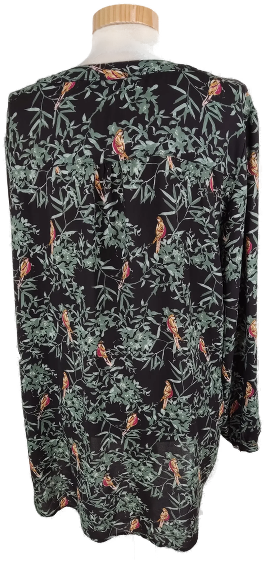Bluse "Yessica", langarm mit V-Ausschnitt, gemustert, Größe 46 – Bild 4