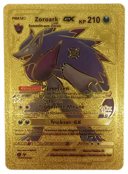 Pokémon Sammelkarte Goldfolie Phase1 Zoroark GX - Bild 1
