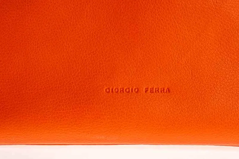 Handtasche Giorgio Ferra orange – Bild 3