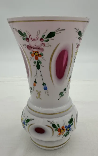 Poschinger - bayerische Überfangvase Glas Vintage - Bild 1
