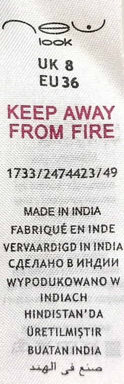 Look Midikleid blau gemustert Gr. 36 - Bild 5