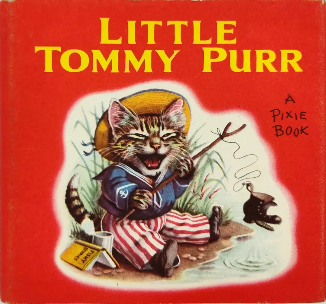 A Pixie Book - Little Tommy Purr - Racey Helps - Vintage 1950er  - Bild 2