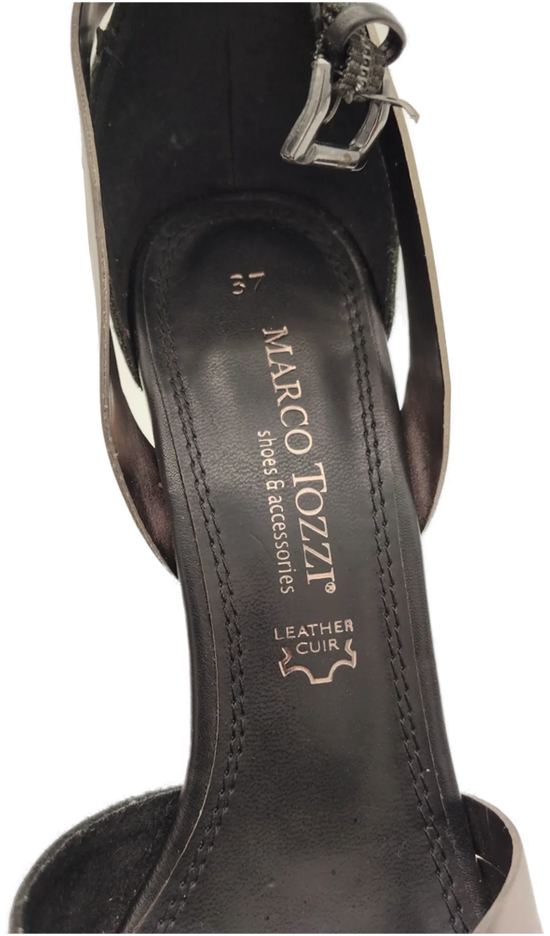 Marco Tozzi Leder-Sandalette Gr.37 | Sommerabend – Bild 3