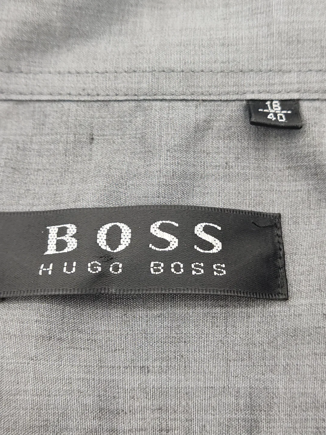 Hugo Boss Herren Hemd Grau Gr. 40 – Bild 2