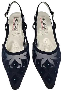 VALLE VERDE Damen Pumps, blau - Gr. 39 - Bild 3