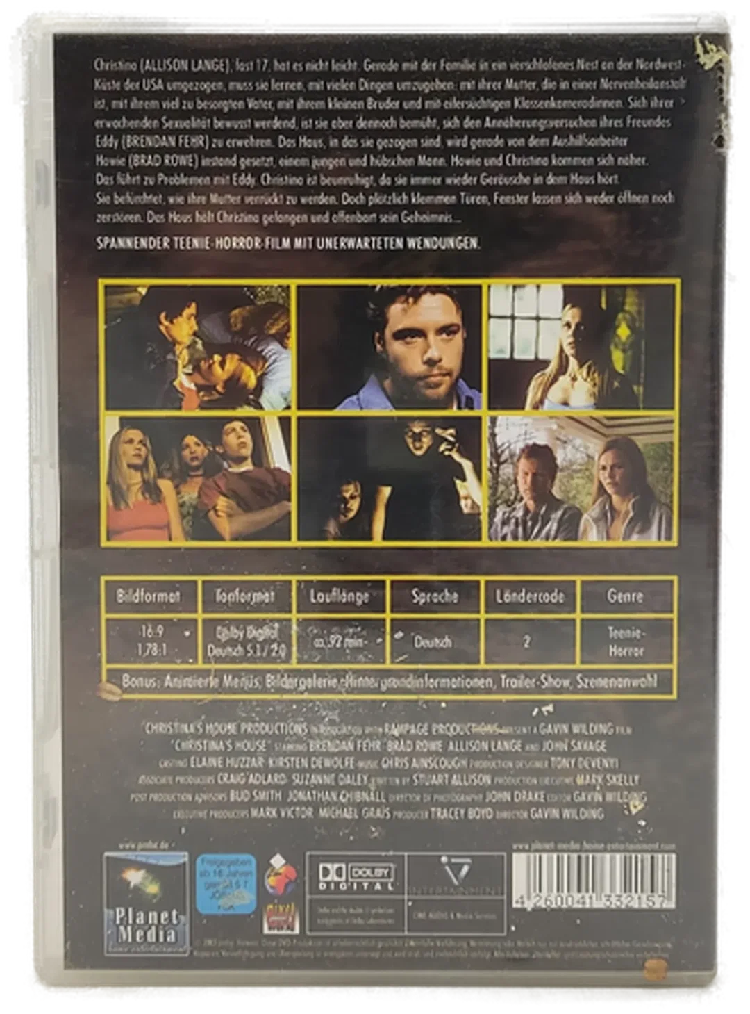 DVD "Christina's House" mit Brad Rowe und Allison Lange – Bild 2